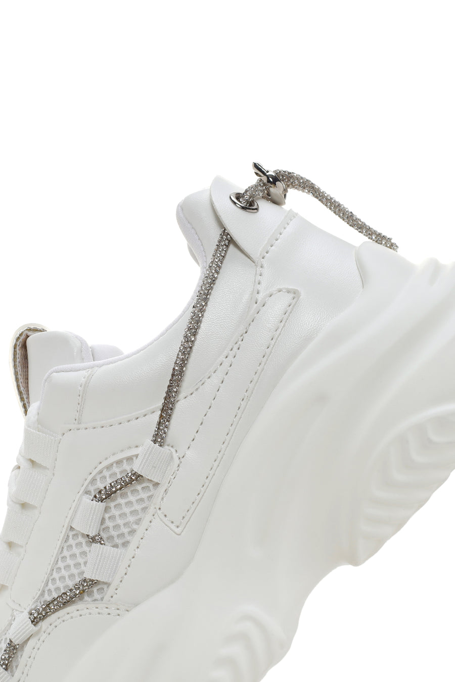 Kadın Beyaz Kalın Tabanlı Sneaker