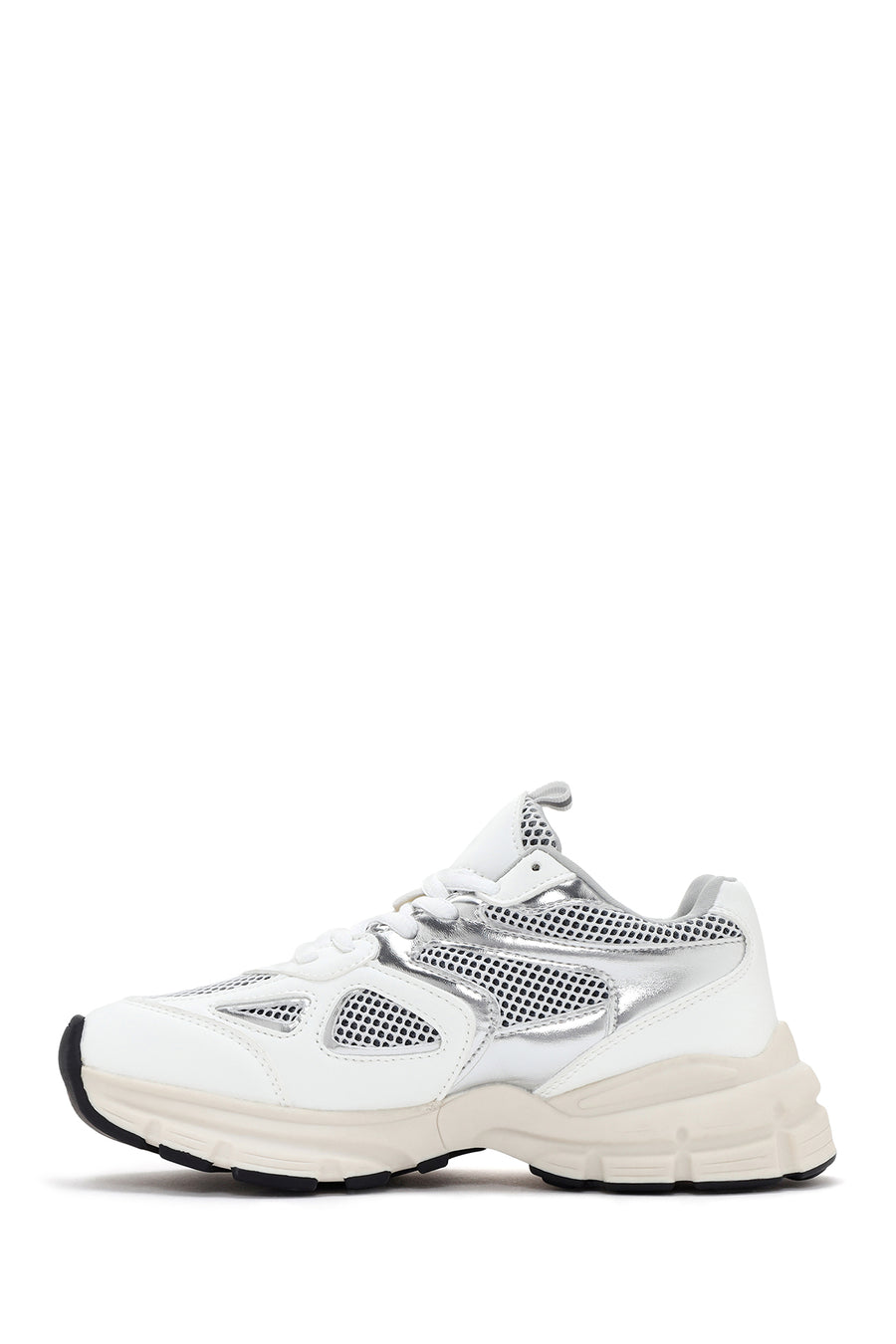 Women's White Thick Soled Sneaker