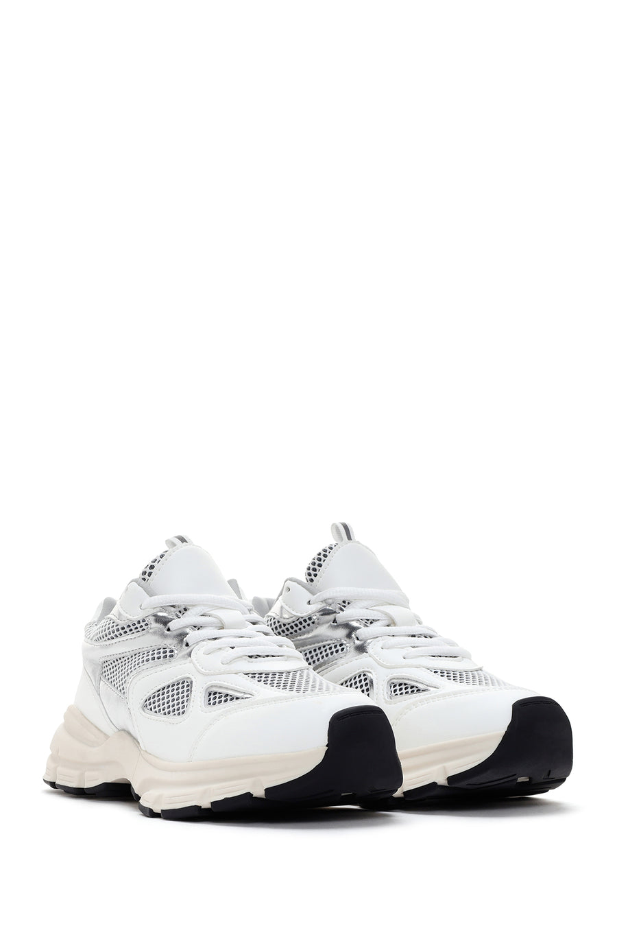 Women's White Thick Soled Sneaker