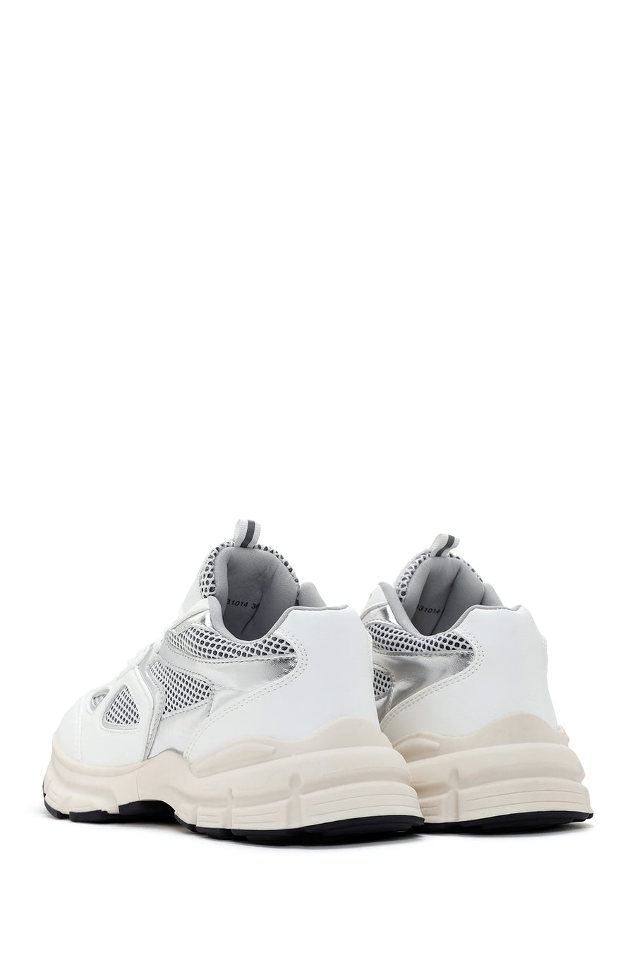 Women's White Thick Soled Sneaker