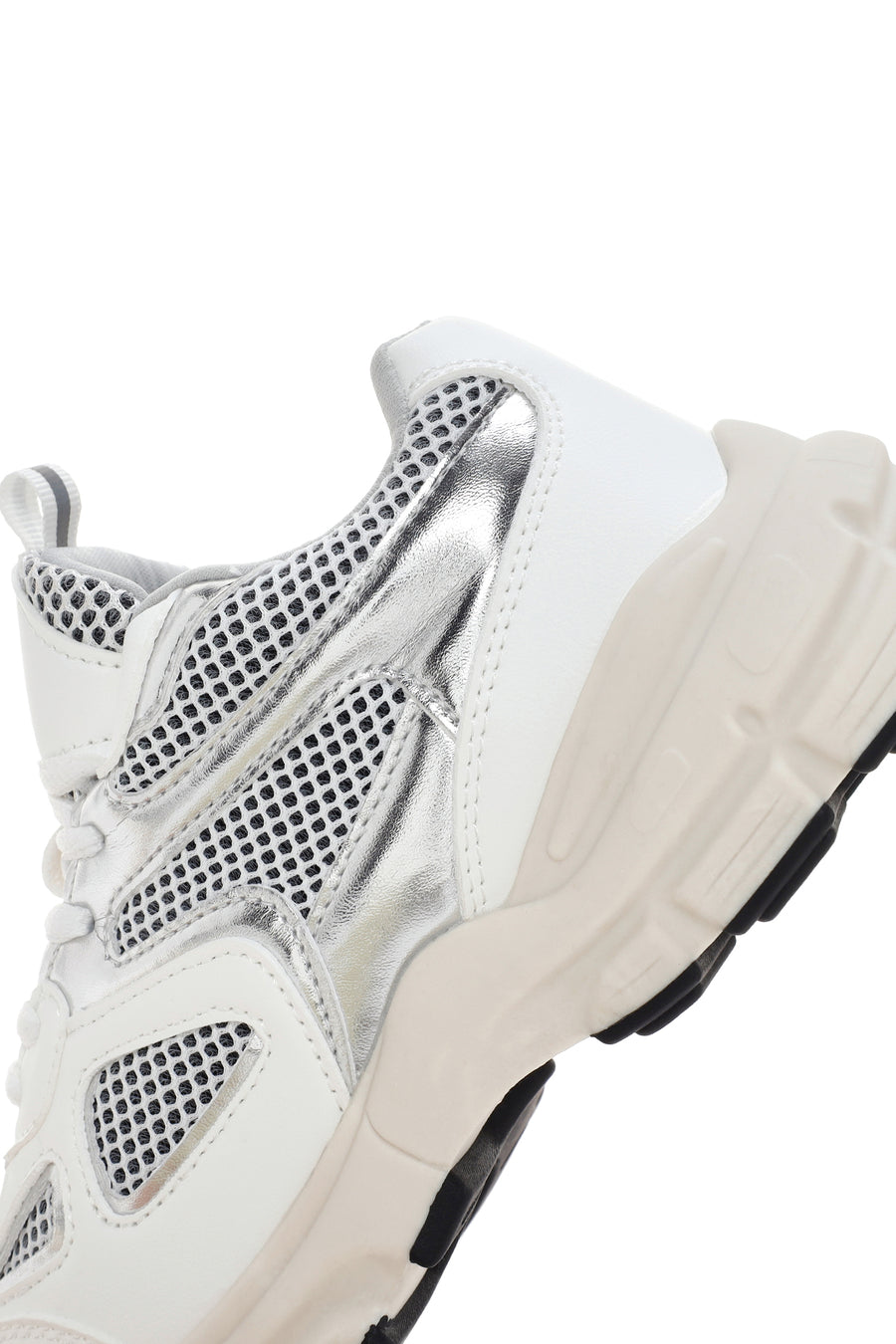 Women's White Thick Soled Sneaker