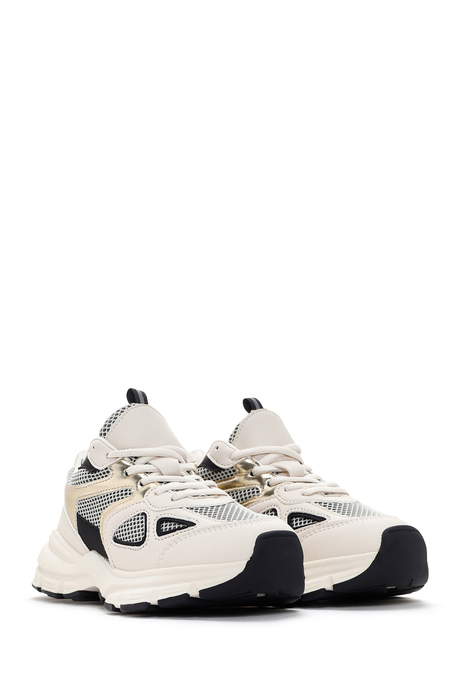 Kadın Bej Kalın Tabanlı Sneaker