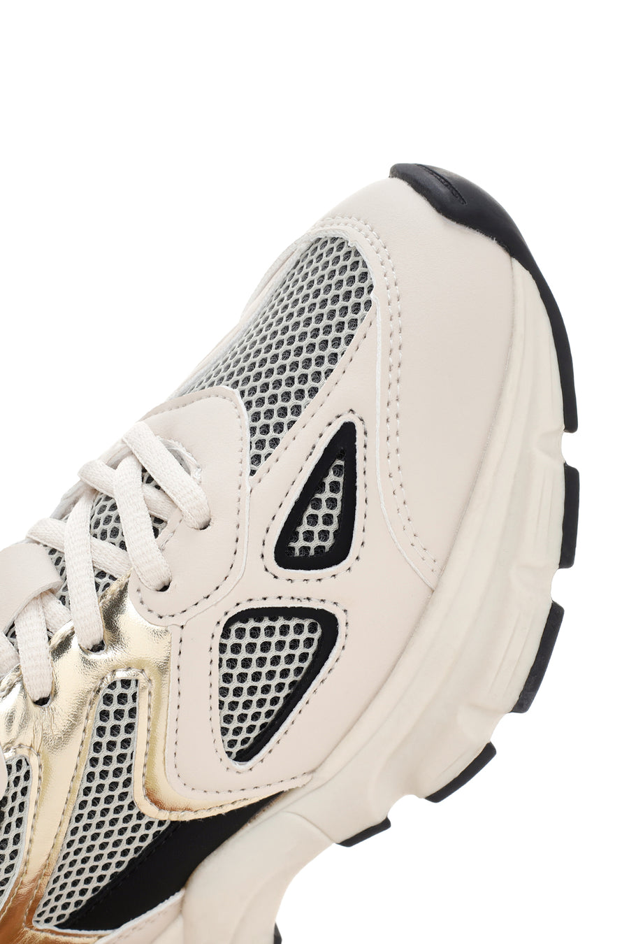 Kadın Bej Kalın Tabanlı Sneaker