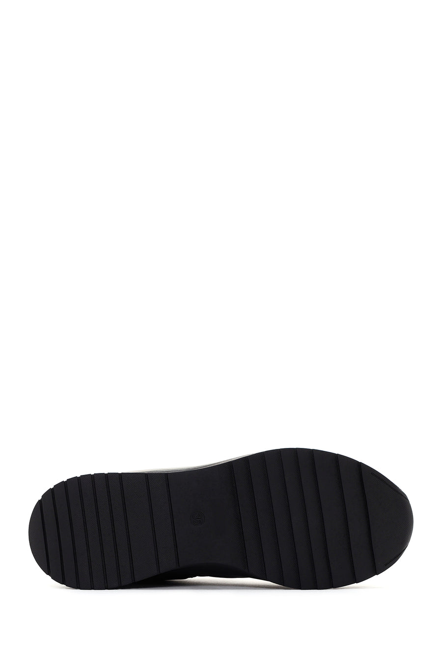 Women's Black Thick Soled Sneaker