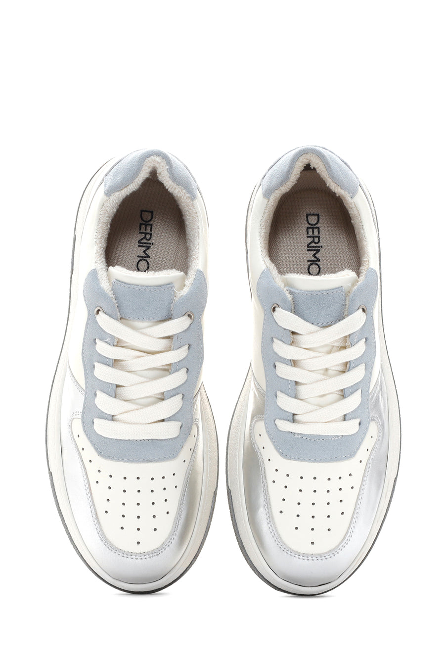 Women's Silver Leather Sneaker