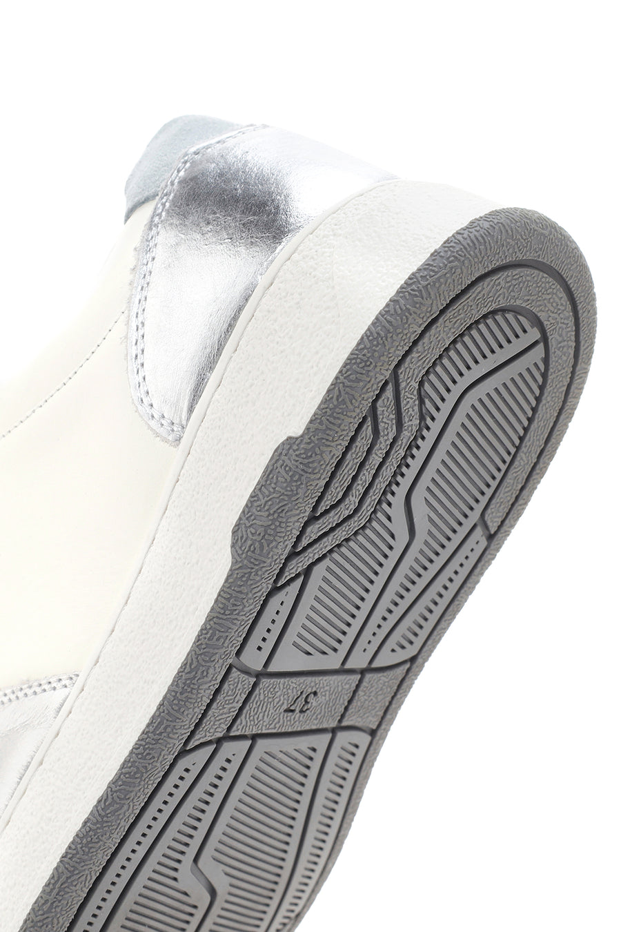 Women's Silver Leather Sneaker