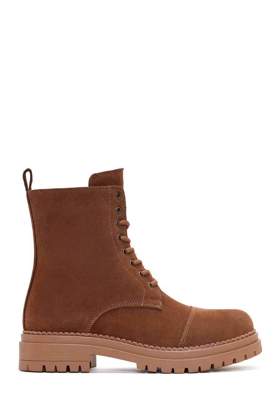 Women's Camel Suede Leather Boots 23WFD510210 | Derimod