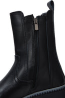 Women's Black Leather Thick Soled Chelsea Boots | Derimod