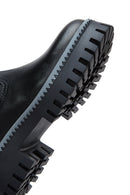 Women's Black Leather Thick Soled Chelsea Boots | Derimod