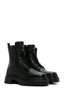 Women's Black Leather Boots | Derimod
