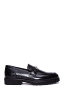 Men's Black Leather Casual Loafer | Derimod