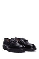 Men's Black Leather Casual Loafer | Derimod