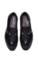 Men's Black Leather Casual Loafer | Derimod