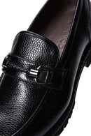 Men's Black Leather Casual Loafer | Derimod