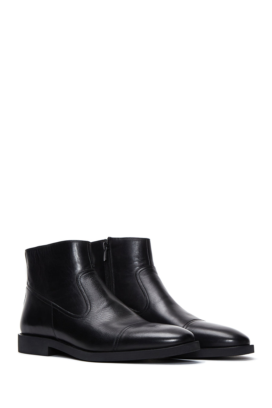 Men's Black Leather Classic Boots