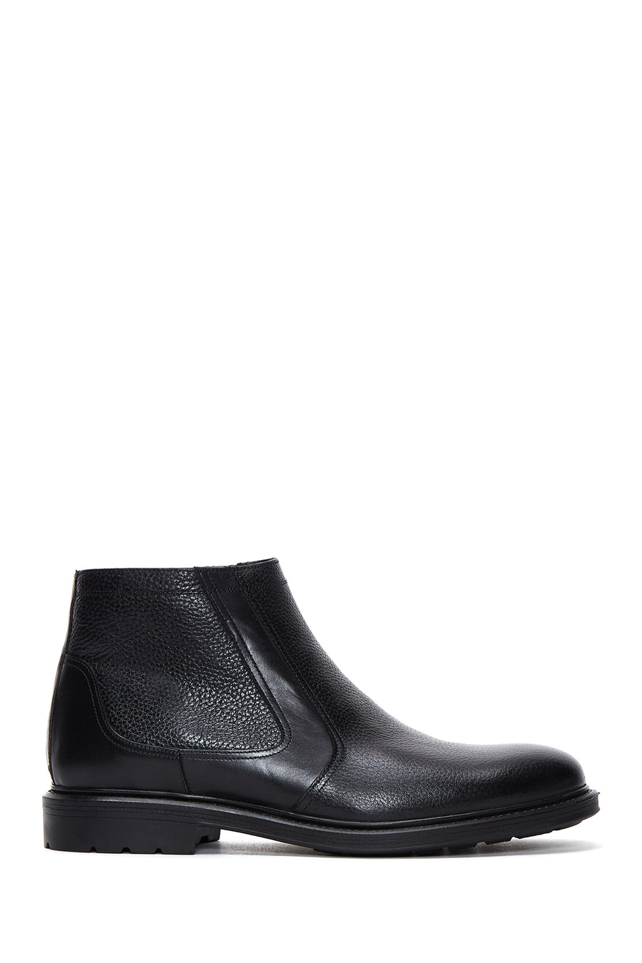 
Men's Black Zippered Leather Casual Boot
 23WFD6013FT | Derimod