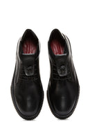 Men's Black Leather Casual Sneaker | Derimod