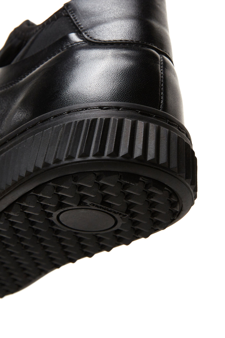 Men's Black Leather Casual Sneaker