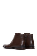 Men's Brown Leather Classic Boots | Derimod
