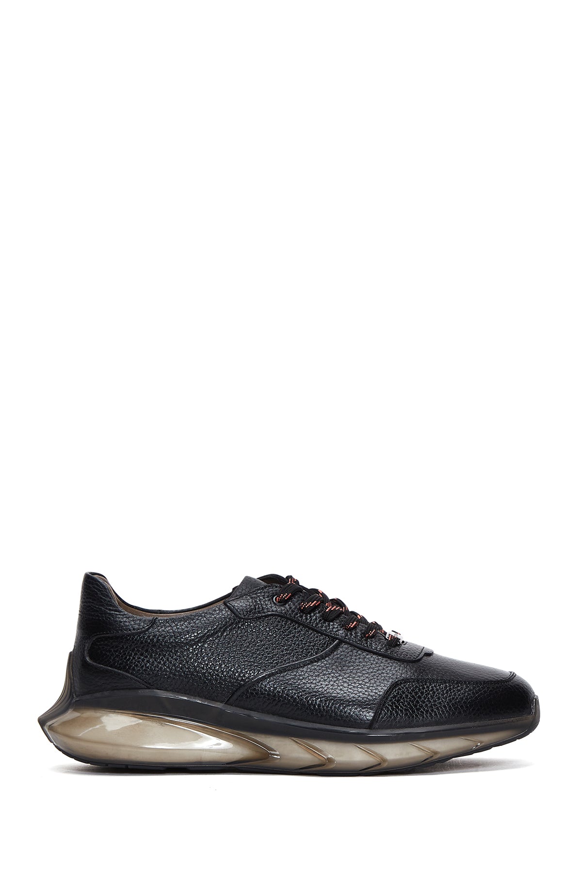 Men's Black Leather Sneaker 23WFD6022FT | Derimod