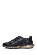 Men's Black Leather Sneaker | Derimod