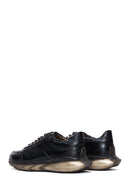 Men's Black Leather Sneaker | Derimod