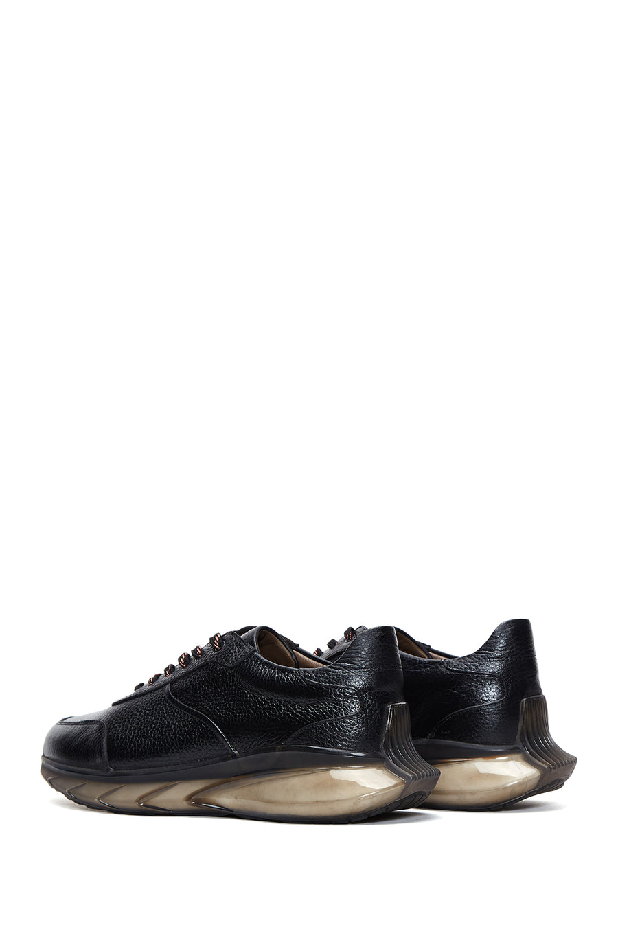 Men's Black Leather Sneaker