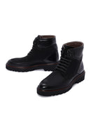 Men's Black Leather Boots | Derimod