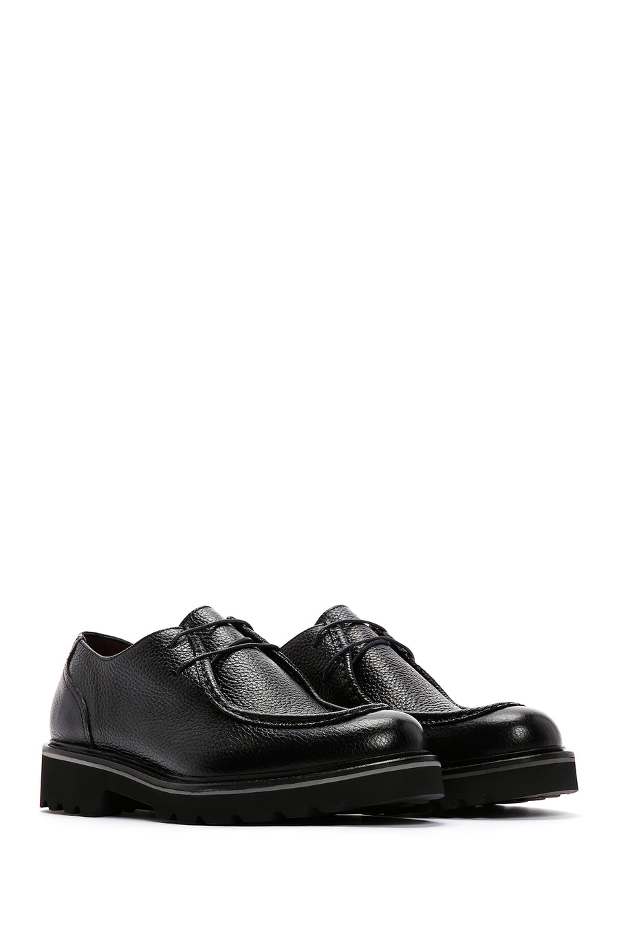 Men's Black Leather Casual Shoes