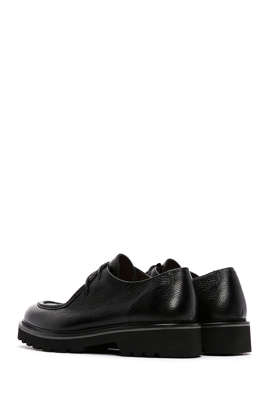 Men's Black Leather Casual Shoes