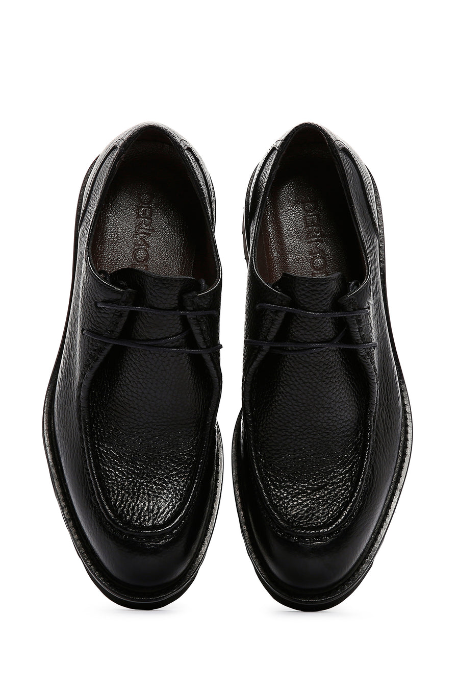 Men's Black Leather Casual Shoes
