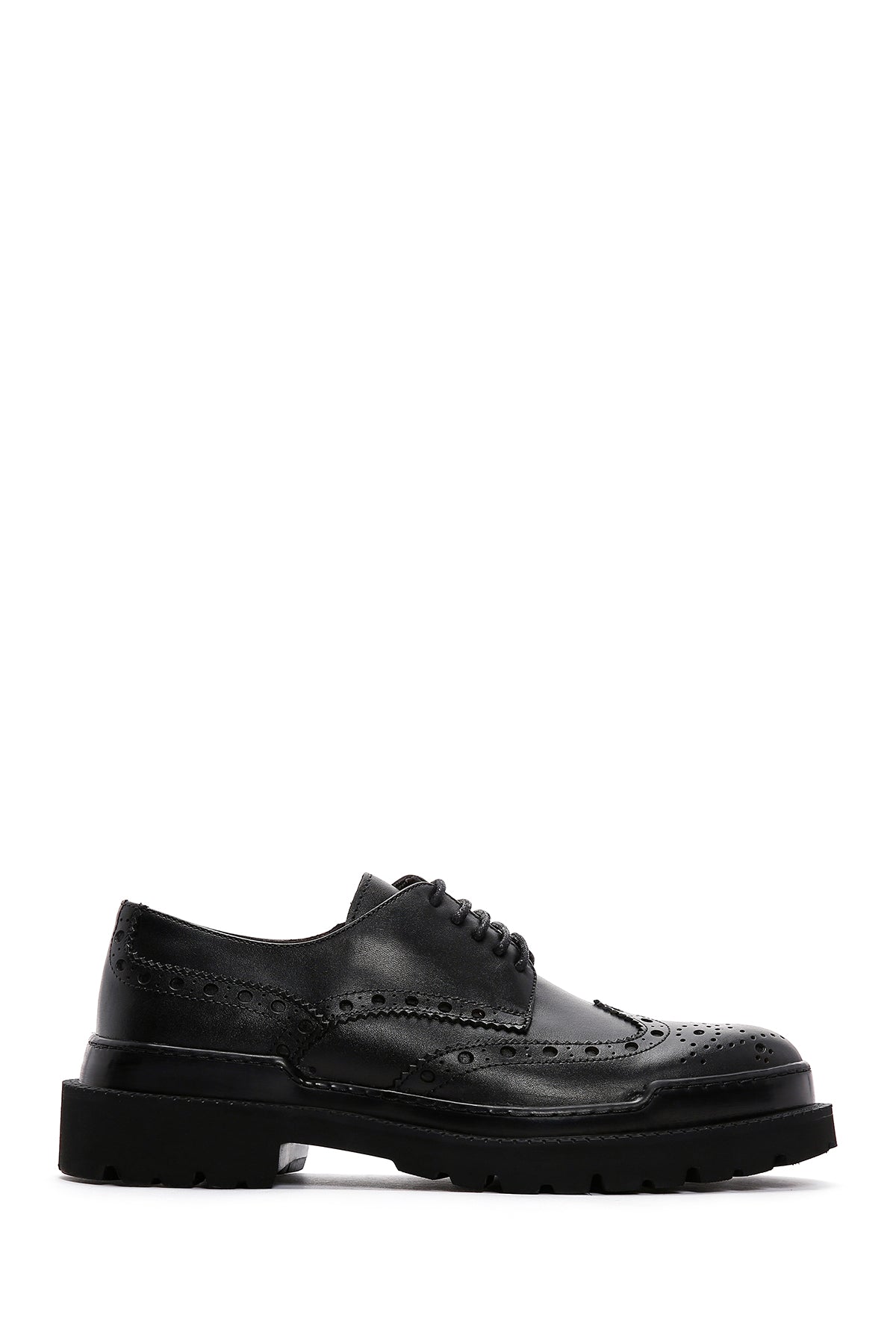 Men's Black Leather Casual Shoes 23WFD602818 | Derimod