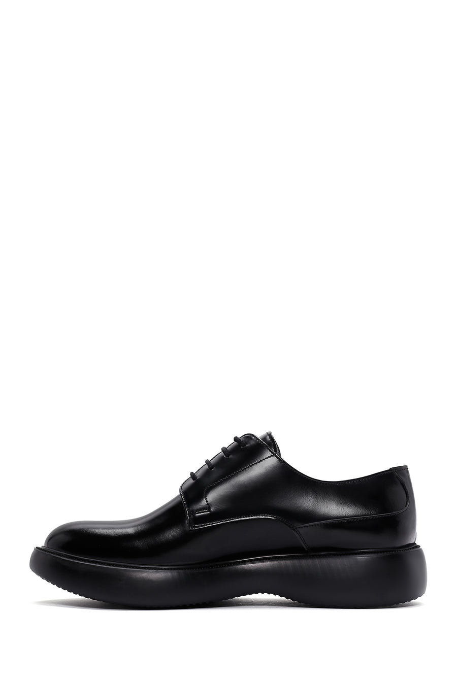 Men's Black Leather Casual Shoes