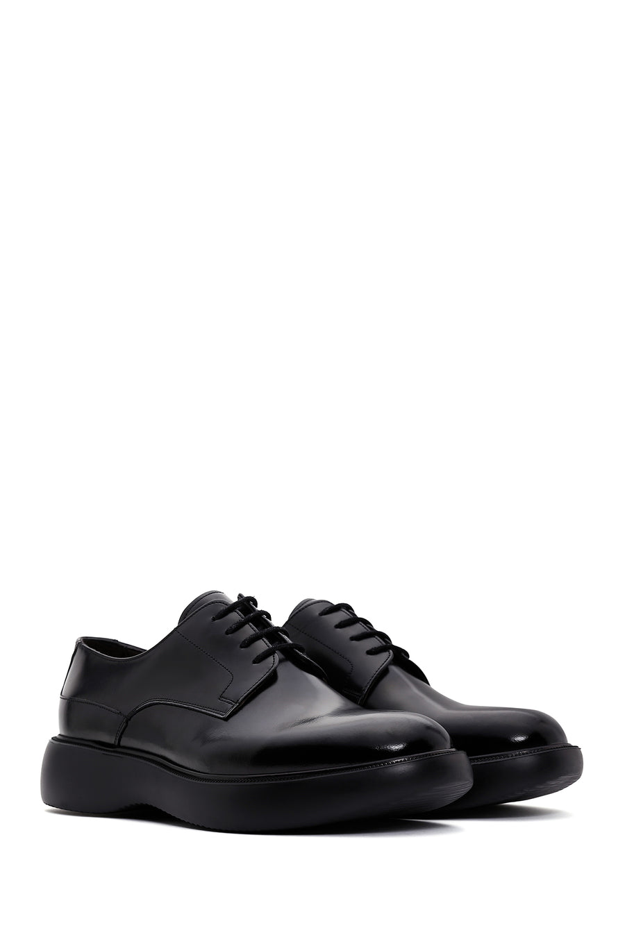 Men's Black Leather Casual Shoes