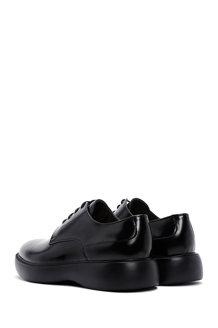 Men's Black Leather Casual Shoes
