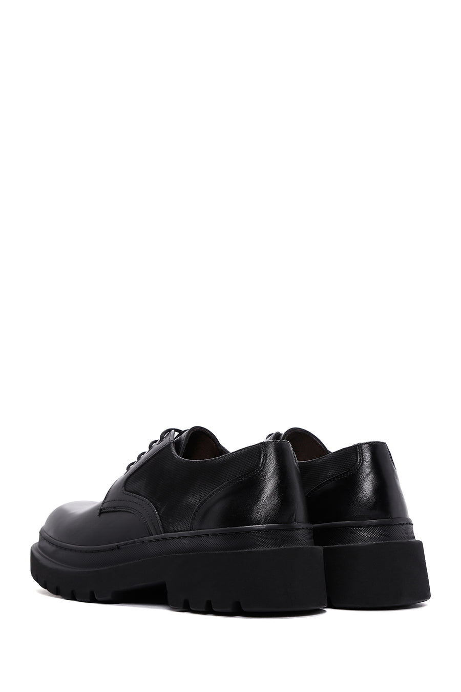 Men's Black Leather Casual Shoes
