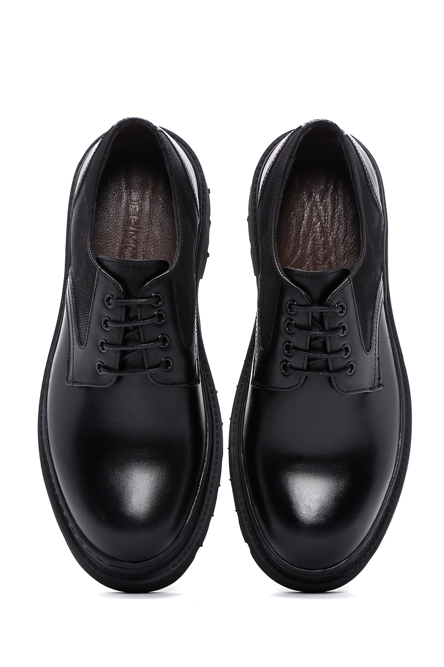 Men's Black Leather Casual Shoes