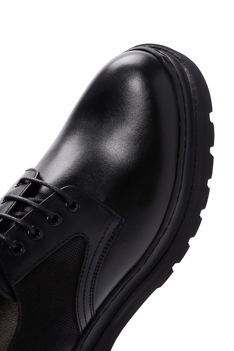 Men's Black Leather Casual Shoes