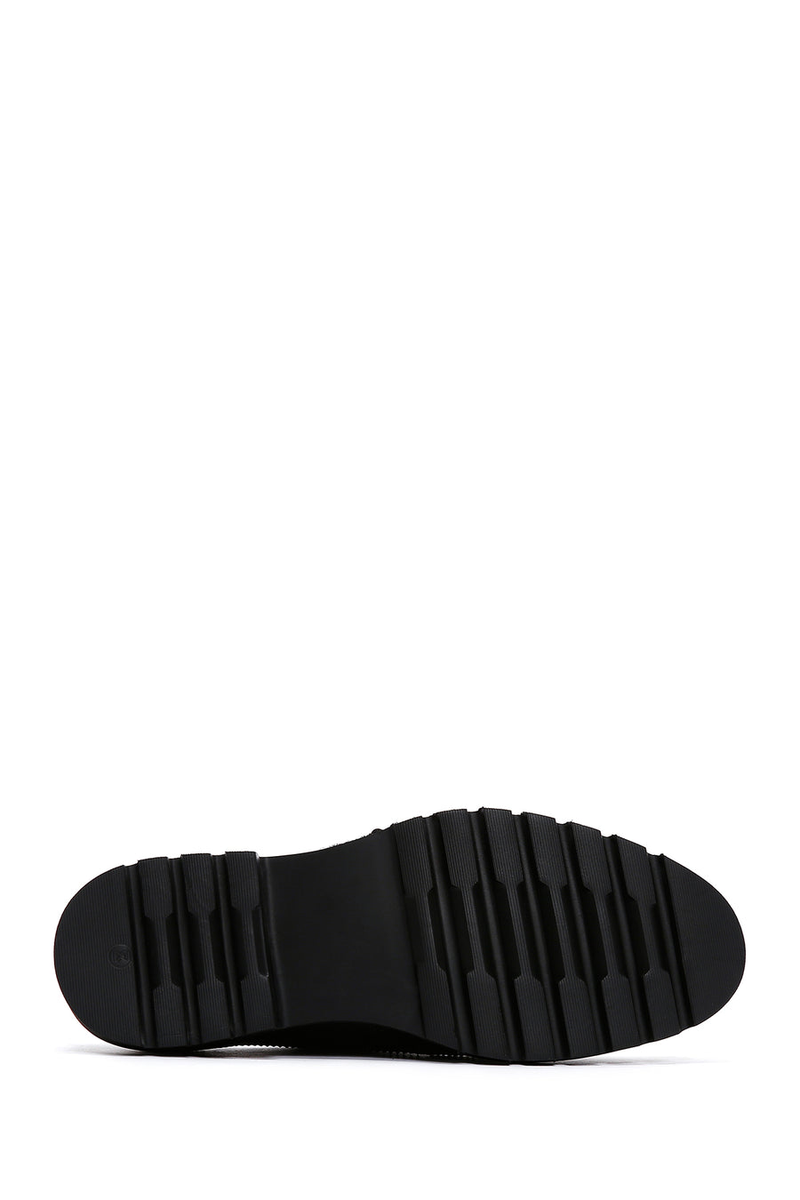 Men's Black Double Buckle Leather Casual Shoes