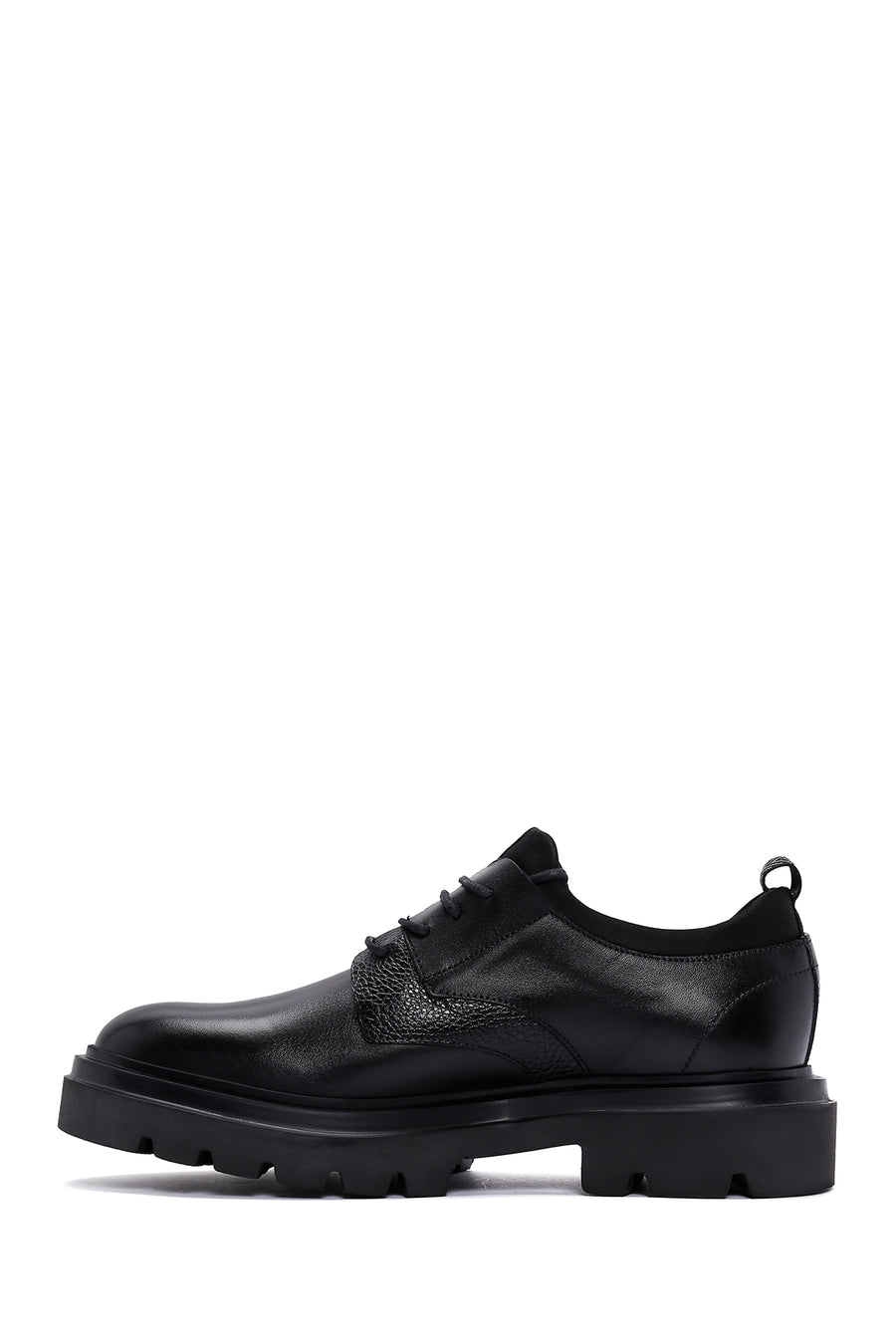 Men's Black Leather Casual Shoes