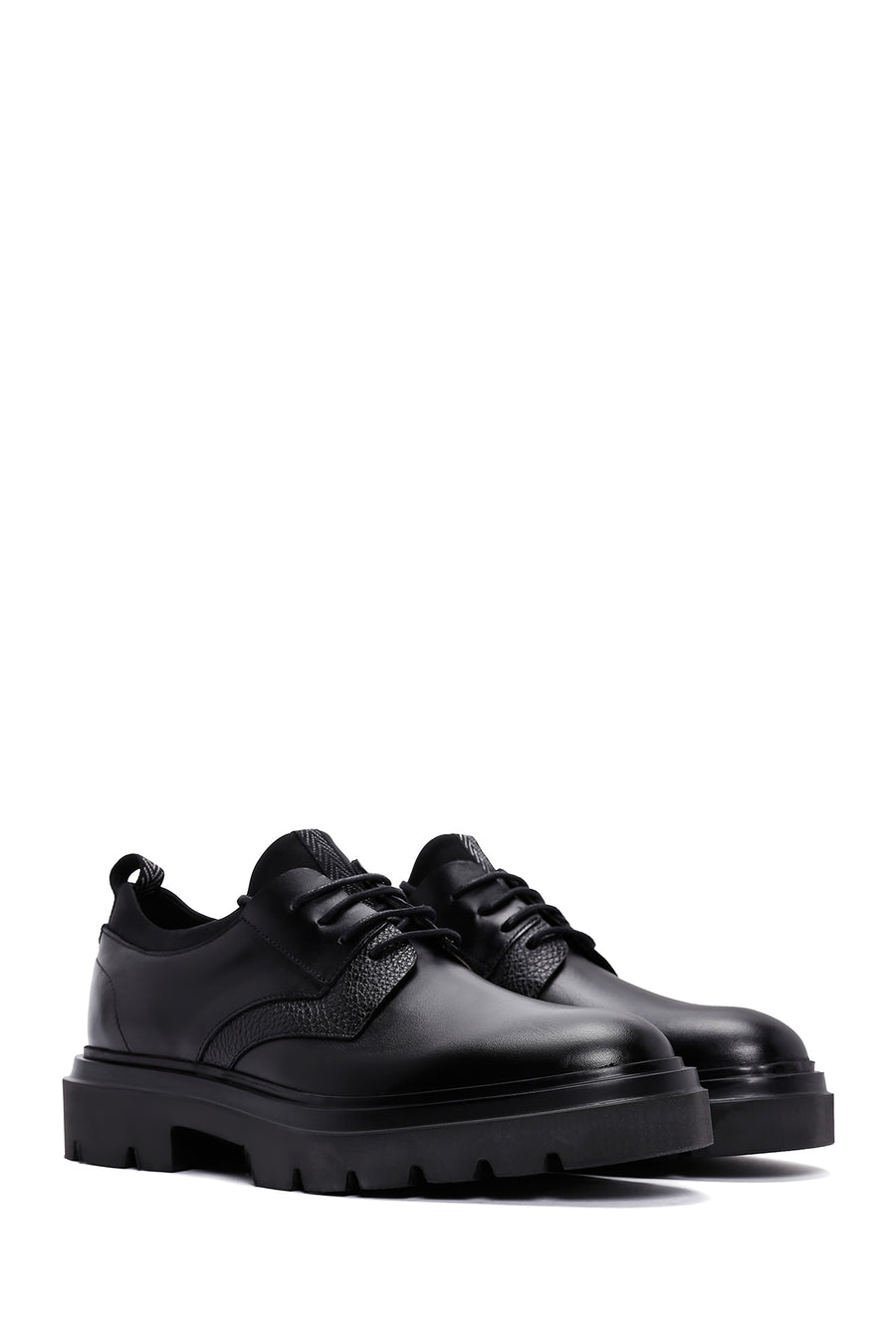 Men's Black Leather Casual Shoes