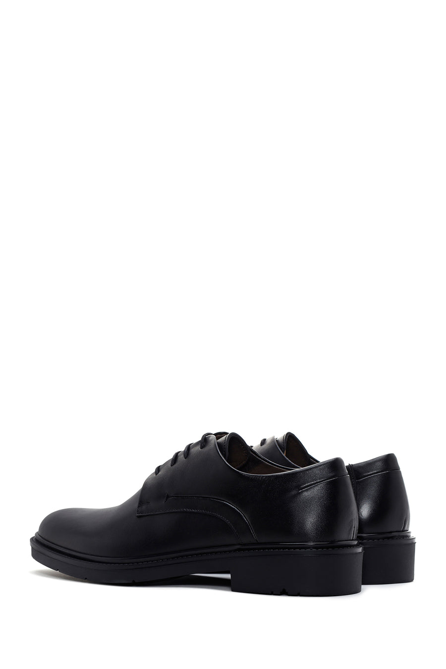 Men's Black Leather Casual Shoes