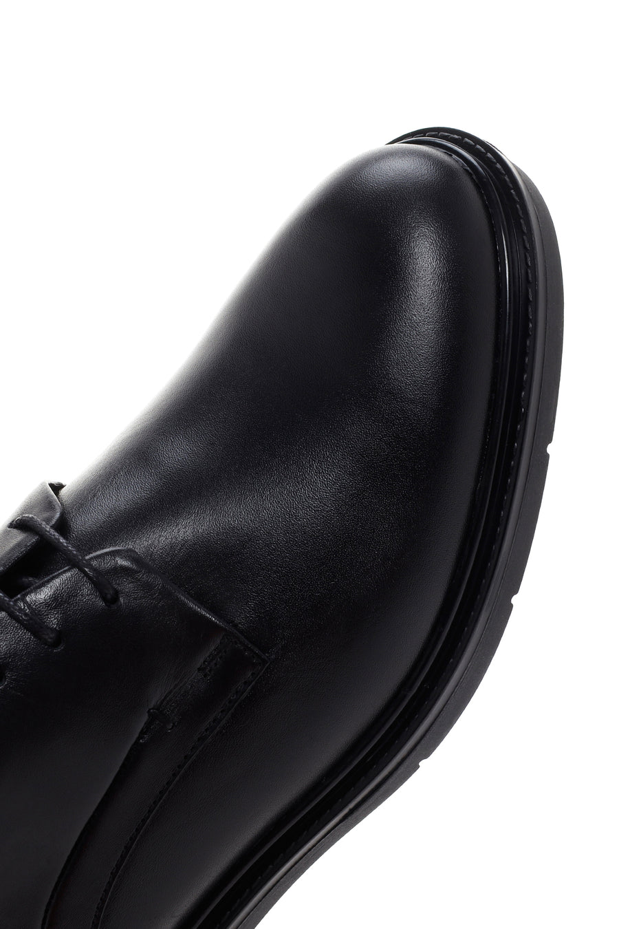 Men's Black Leather Casual Shoes