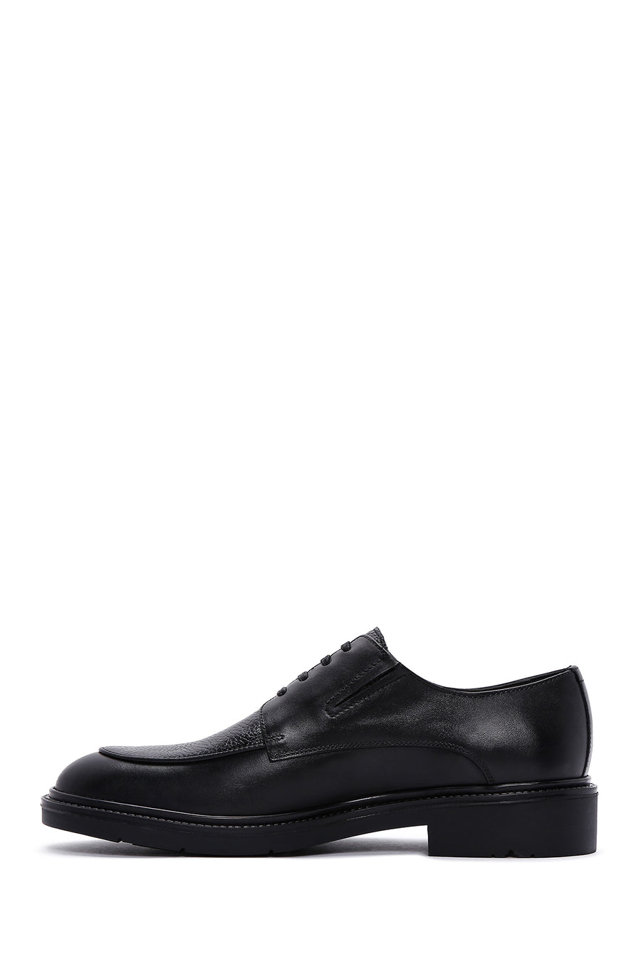 Men's Black Leather Casual Shoes