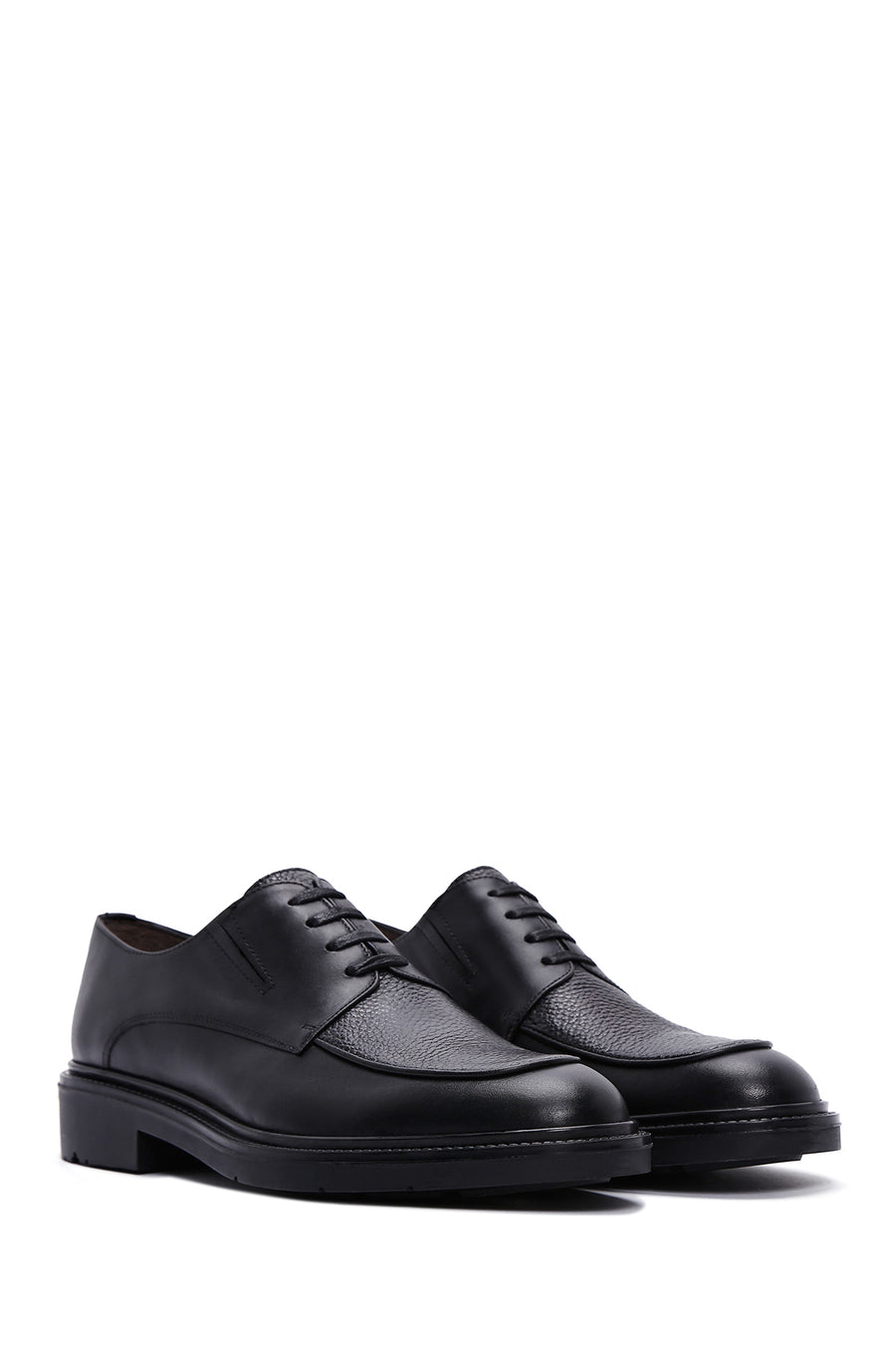 Men's Black Leather Casual Shoes