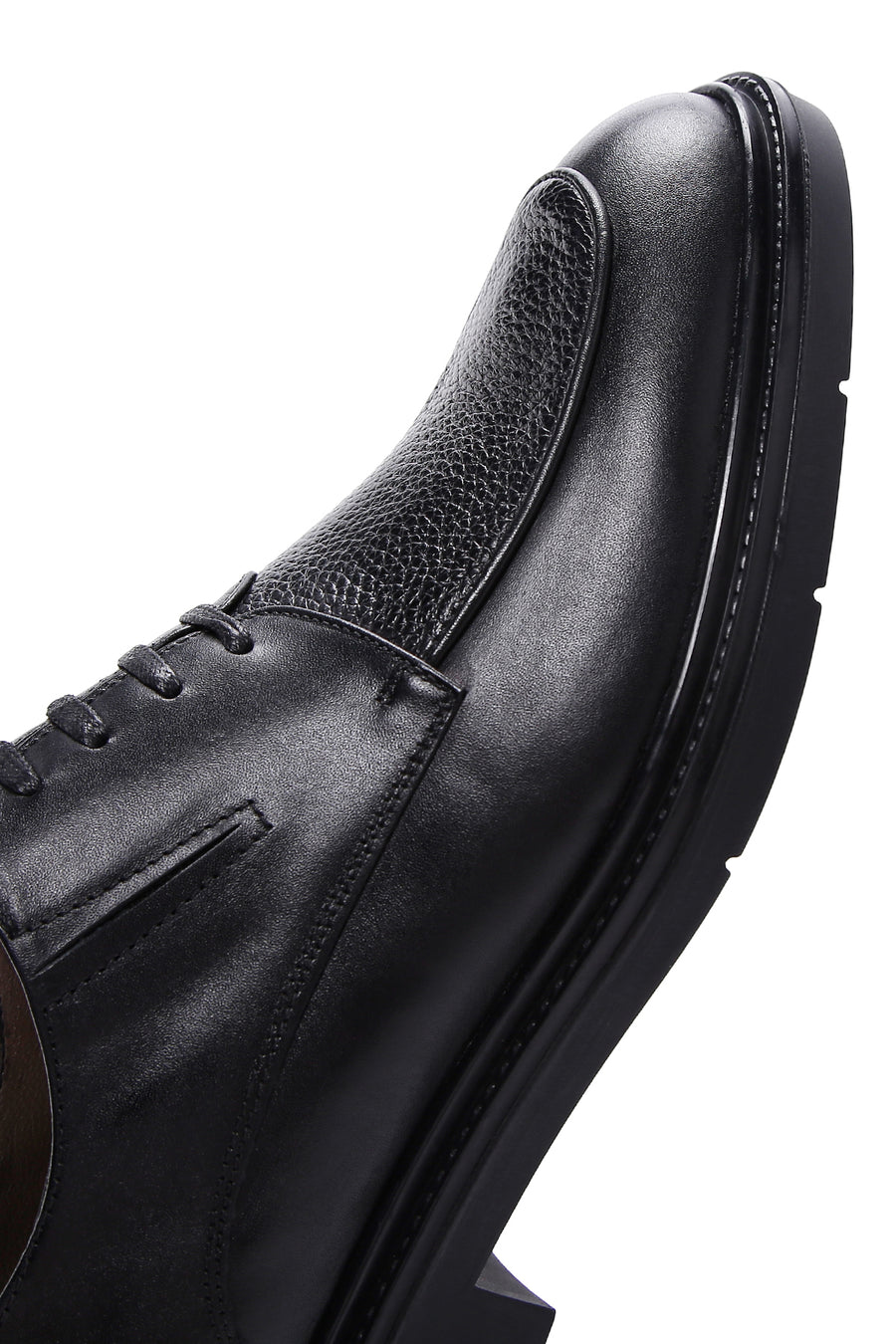 Men's Black Leather Casual Shoes