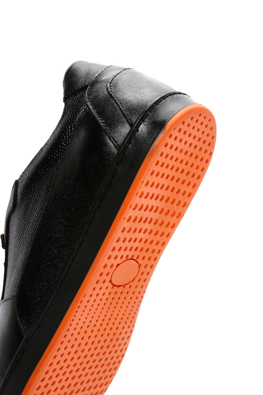 Men's Black Leather Casual Sneaker