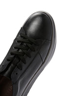 Erkek Siyah Deri Sneaker | Derimod