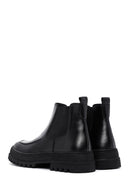 Men's Black Leather Casual Chelsea Boots | Derimod