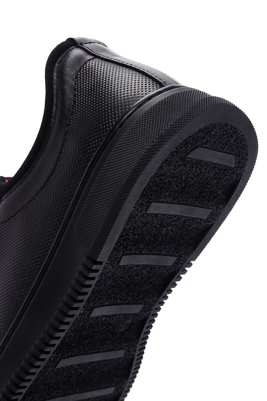 Men's Black Leather Sneaker